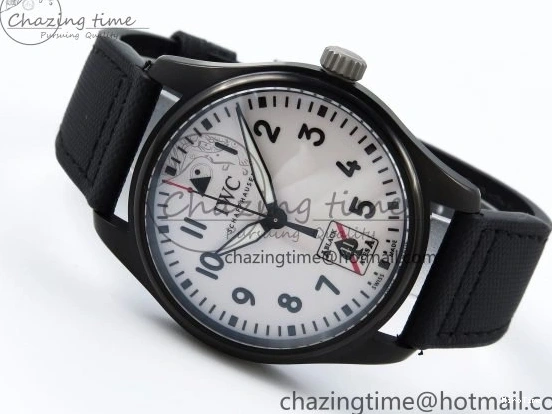 MIROTIME 0118 Pilot Black Ace BLSF 1:1 Best Edition White Lume Dial on Black Nylon Strap MIYOTA OnTrend 7021